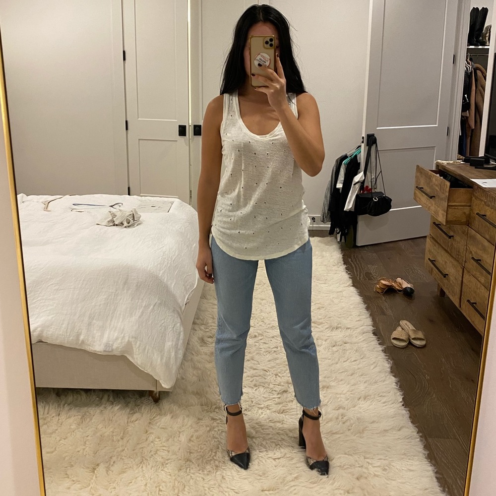 White tank top
